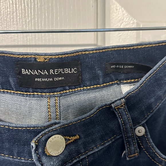 Banana Republic Dark Indigo Ankle Crop Jeans - Picture 2 of 8